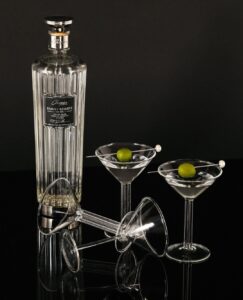 Chopin Family Reserve bottle with coctails glass
