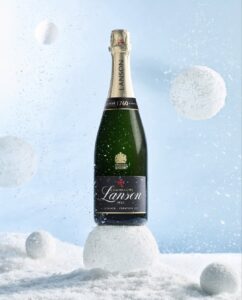 Lanson Le Black Creation Nv Champagne on ice balls