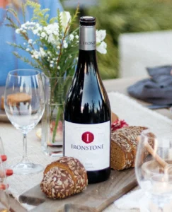 Ironstone Pinot Noir Red wine bottle imported in India by Mohan Brotherss LLP, a Solis Group company