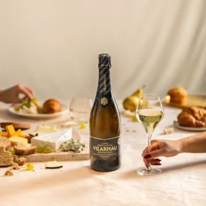 Vilarnau Cava Brut nature sparkling wine bottle imported in India by Mohan Brotherss LLP, A Solis Group Company