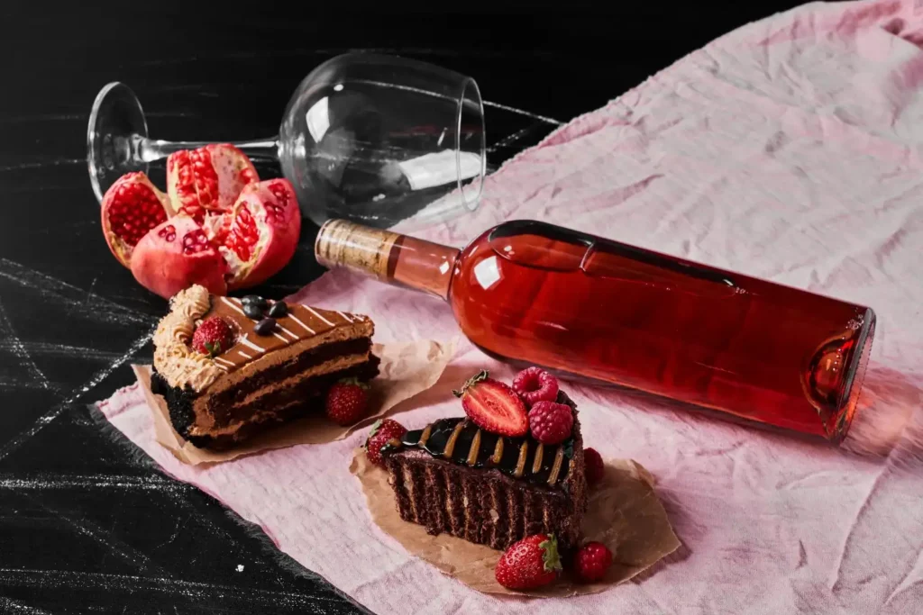 chocolate-cake-with-rose-wine