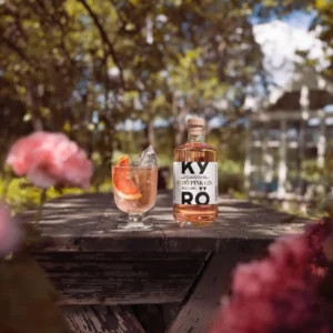 Kyro gin bottle imported in India by Mohan Brotherss LLP, a Solis group company