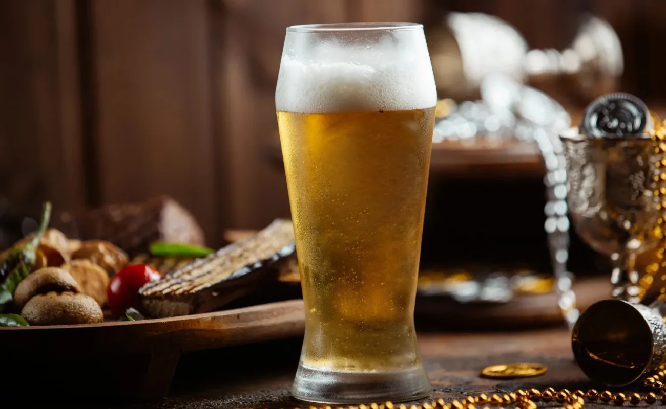 beer mug on table